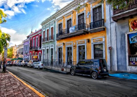 Calle en Viejo San Juan 11x17